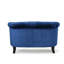 Causeuse Chesterfield en velours à accoudoirs roulés 51,5 po Charlotte-24075264