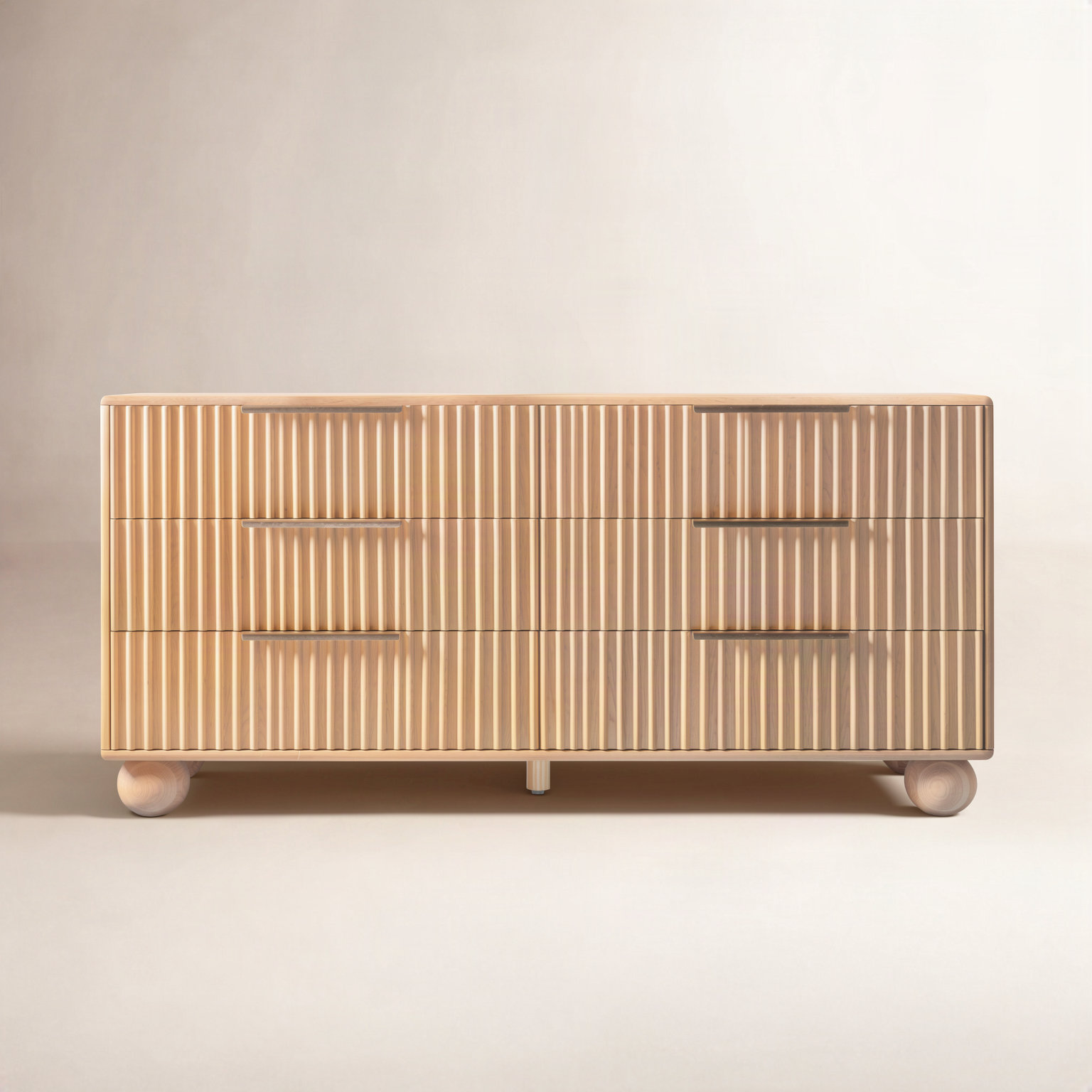 Camila 57" Oak Double Dresser
