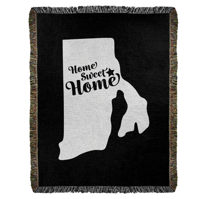 Jeté en coton tissé providence doux, l 50 po x L 60 po, Noir