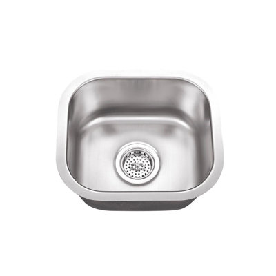 14.5'' L Undermount Single Bowl Stainless Steel Kitchen Sink