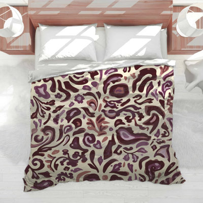Abstract Floral Pattern Comforter