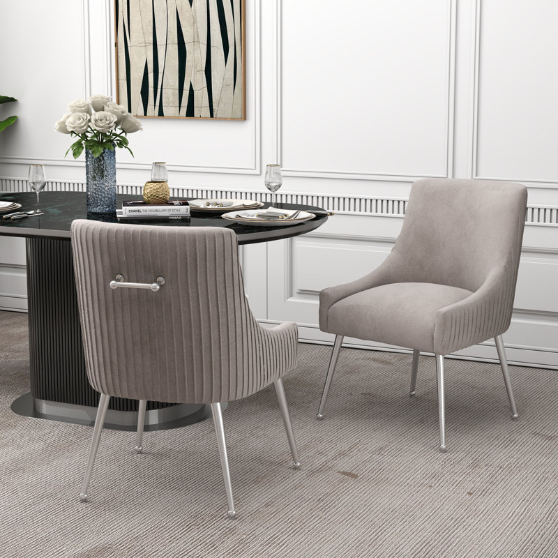 Baudel 19.7'' H Dining Chair, Gray