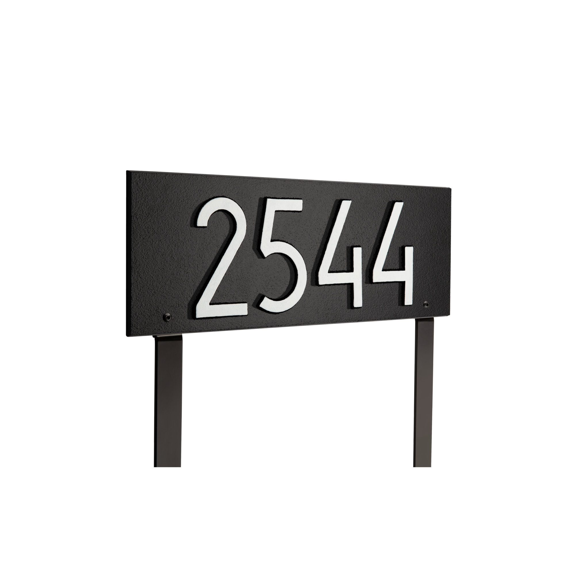Mid-century Modern Rectangle Wall Plaque, Black/White, Yes