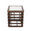 Table de bout avec roulettes Utica Brown