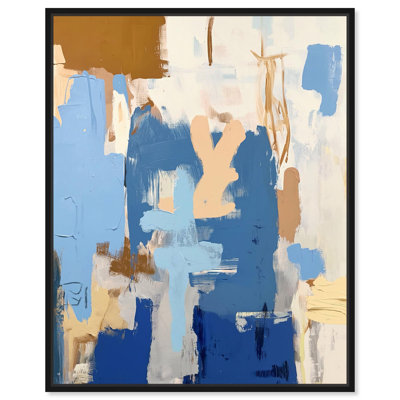 «Sky and Sunlight I», toile moderne bleue abstraite par Art Remedy