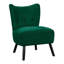 Fauteuil d'appoint en velours capitonné-733074511