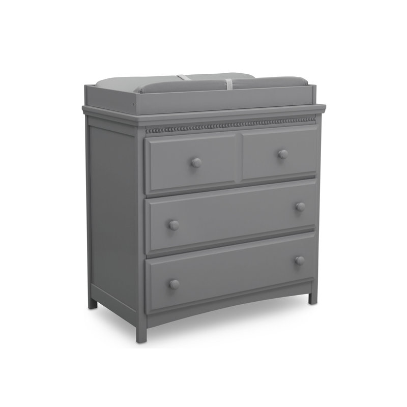Emerson 3 Drawer Chest, Gray