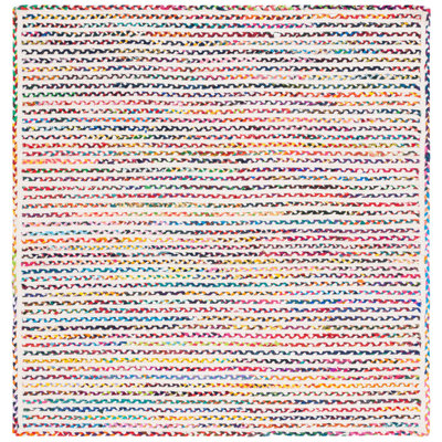Braided Handmade Cotton Chevron Rug