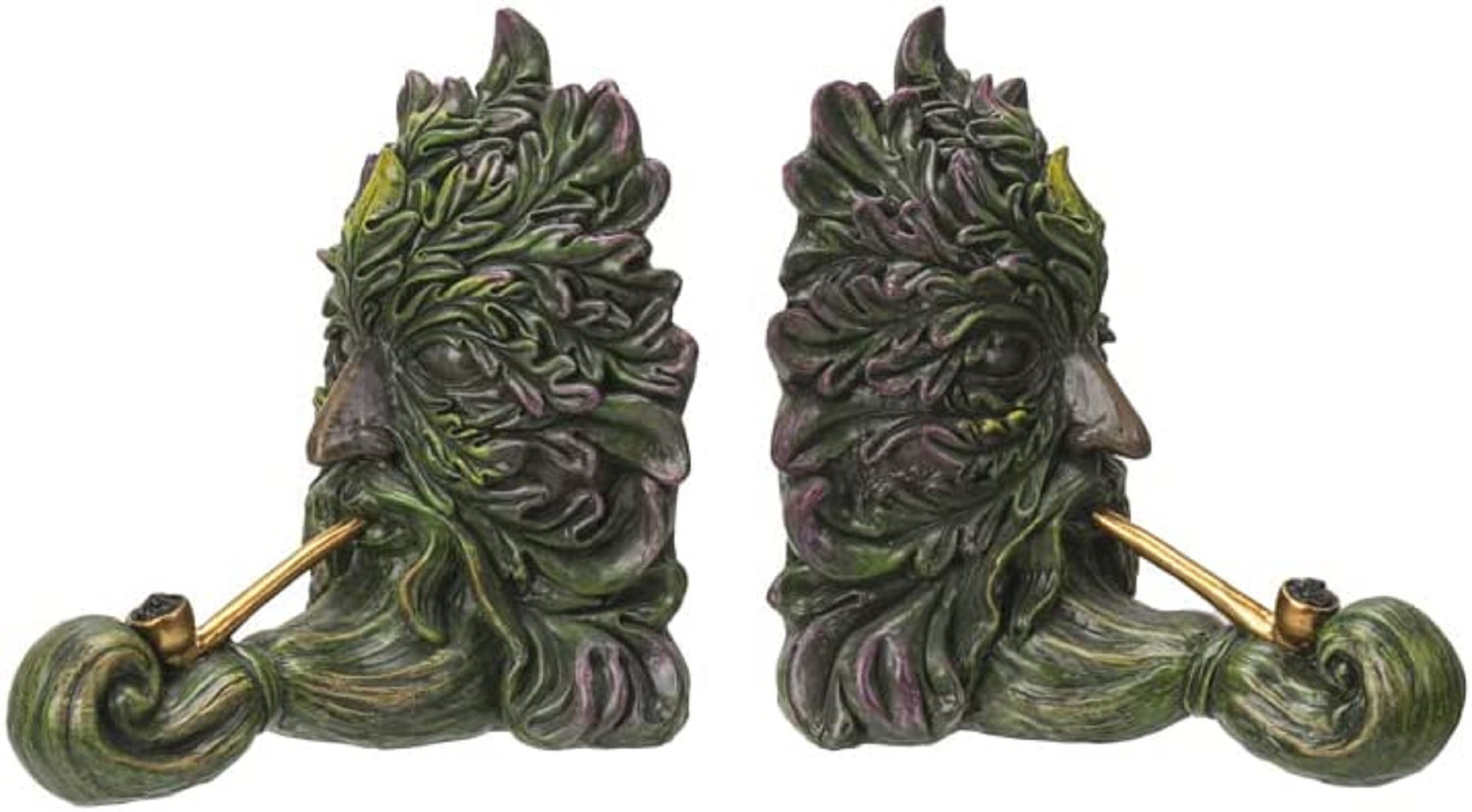Statue of Green Man in a natural setting on