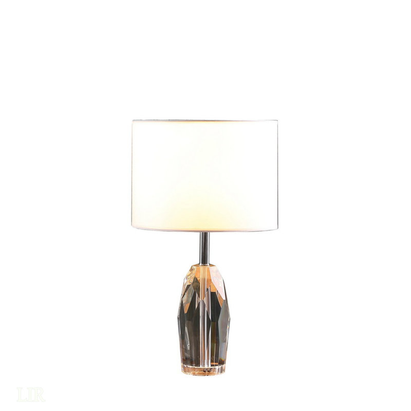Lampe de table prisme en cristal 19 po Dodecahedron