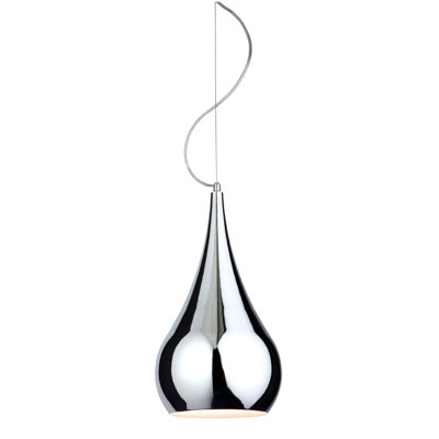 JASMIN 1 - Light Chrome Teardrop Pendant