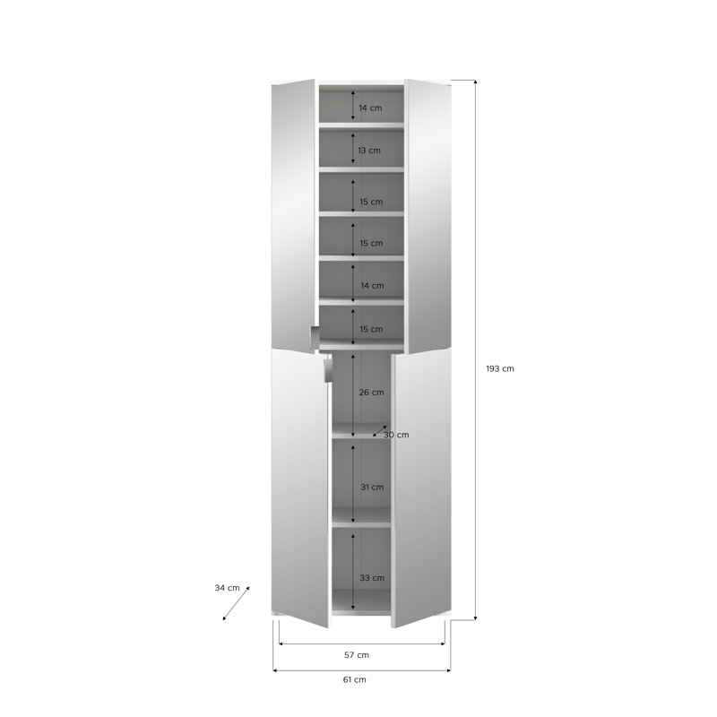 Harajan 2 Door Wardrobe