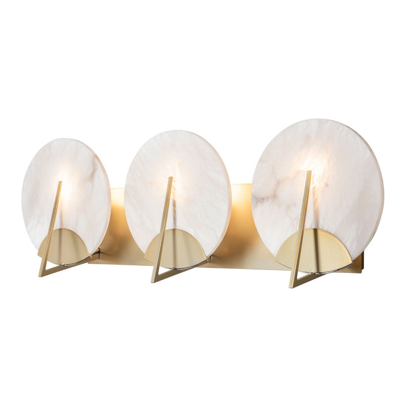 Callisto Steel Armed Sconce, Modern Brass