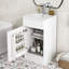 Meuble-lavabo 18 po avec lavabo, meuble-lavabo avec tablette de porte et tablette réglable-95162228