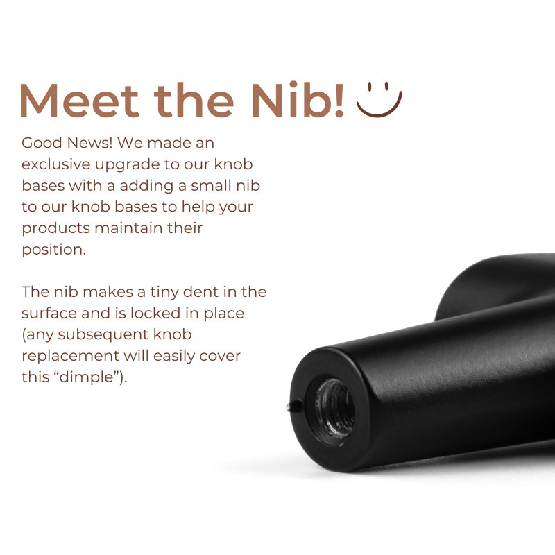 New Collection  1 3/16" Length Geometric Knob Multipack, Oil Rubbed Bronze