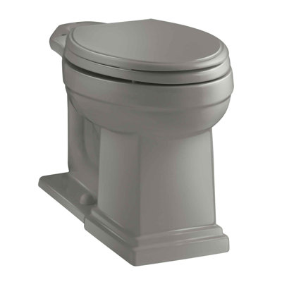 Toilette allongée à hauteur de confort treTaie décorative