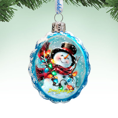 3.5'' Glass Holiday Shaped Ornament
