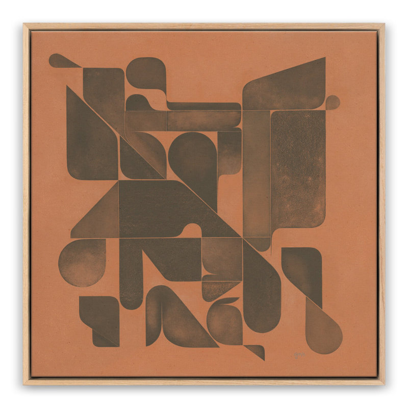 Mesa Roja by Gregory Gove, White Oak Framed Canvas, 32" H x 32" W x 2" D