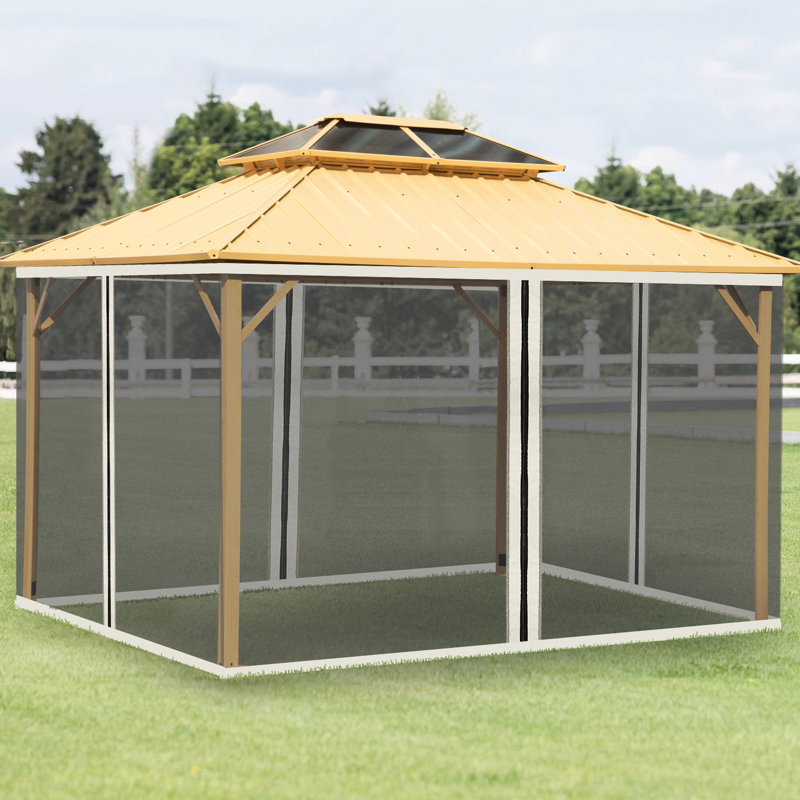 Pavillon de jardin, 10 pi x 13 pi, crème, à partir de la paroi latérale de remplacement de 10 pi x 13 pi, joli