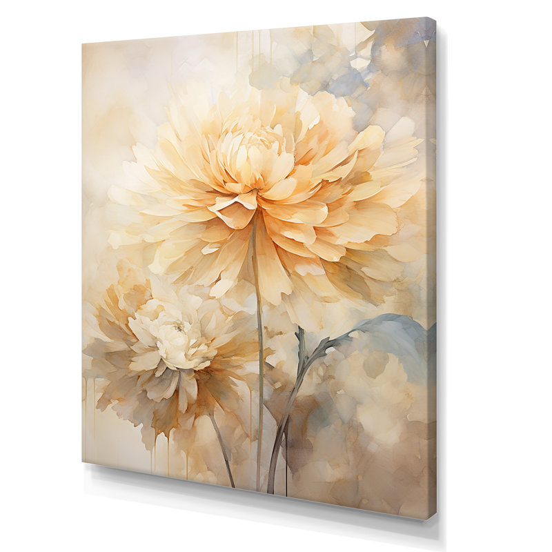 Bouquet de fleurs de souci souci de la nature morte II - impression, Toile tendue, 32" H x 24" W