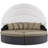 Convene Wicker Rattan Outdoor Patio Canopy Sectional Daybed-1220764078