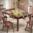 53'' Board Game Card Dining Table for 6 Players with Removable Table Top