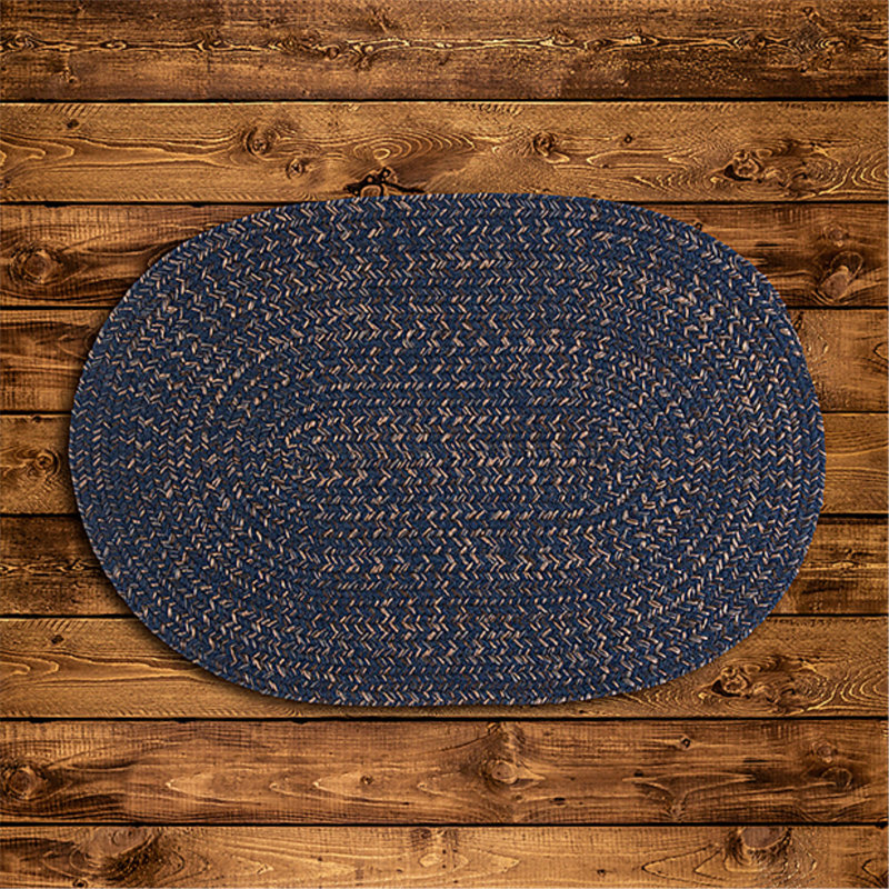 Tapis en laine tressée à la main Markera, Ovale 2 pi x 3 pi