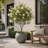 13.5" H x 17" Dia Round Gray Fiberstone Planter Pot with Drainage Hole, Lightweight UV-Resistant Decorative Planter for Olive Trees, Bird of Paradise & Monstera, Indoor Outdoor Patio, Porch & Garden-1372156535-1365753565
