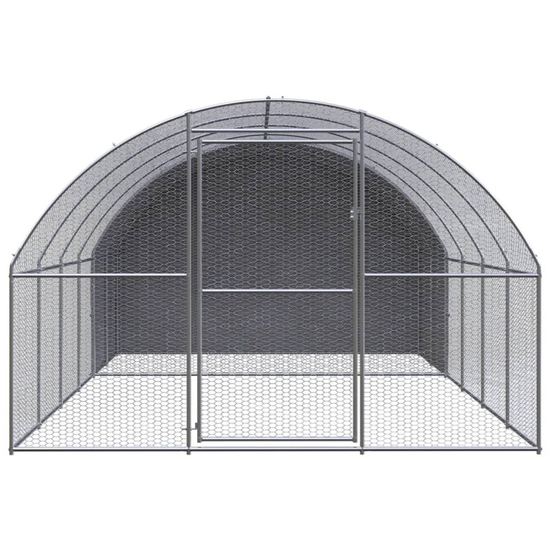 Grand poulailler durable en acier galvanisé, 118.1" H x 118.1" W x 78.7" D
