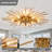 Navasota Gold Starburst Flush Mount