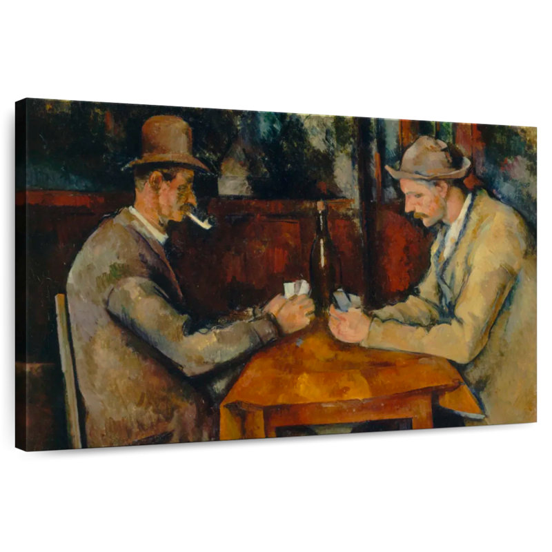 Senne, les joueurs de cartes, 1890, H 8 po x l 12 po