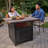 Endless Summer Piper 38" Square UV Printed LP Dualheat Gas Fire Pit Table
