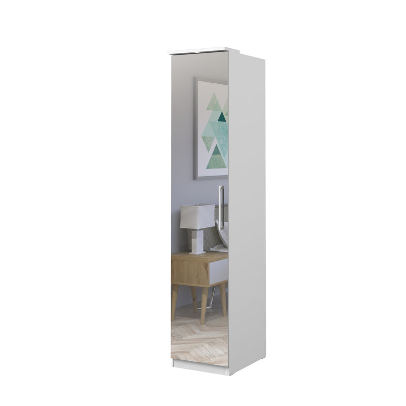 Laerica 1 Door Manufactured Wood Wardrobe