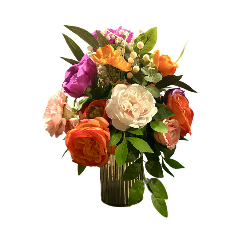 Grand centre de table à arrangement floral 15x15
