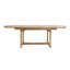 Anjelica Oval Teak Solid Wood Extendable Outdoor with Umbrella Hole Dining Table - 180 cm W 100 cm D