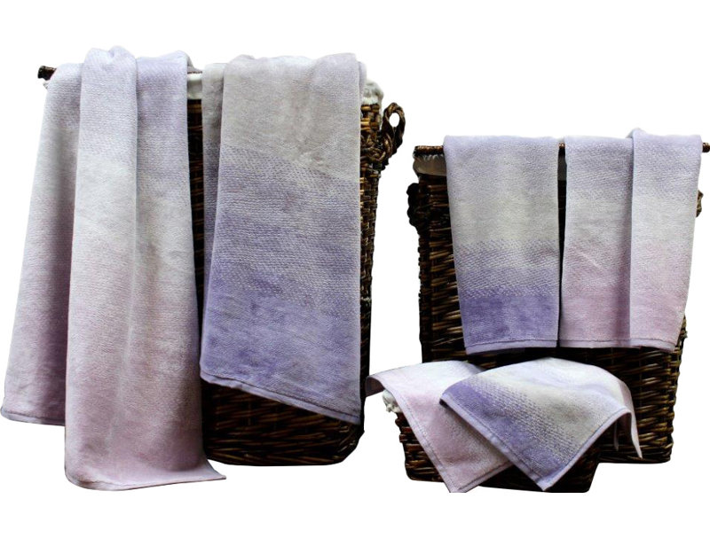 Ensemble de serviettes en coton 6 pièces en orchidée