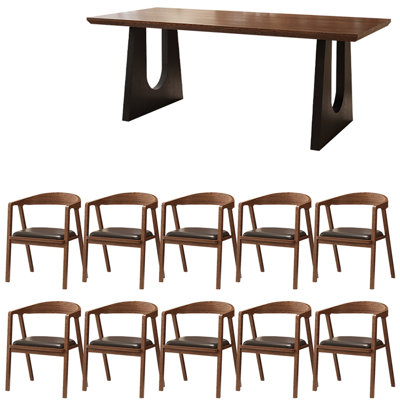American Style Solid Wood Rectangular Dining Table