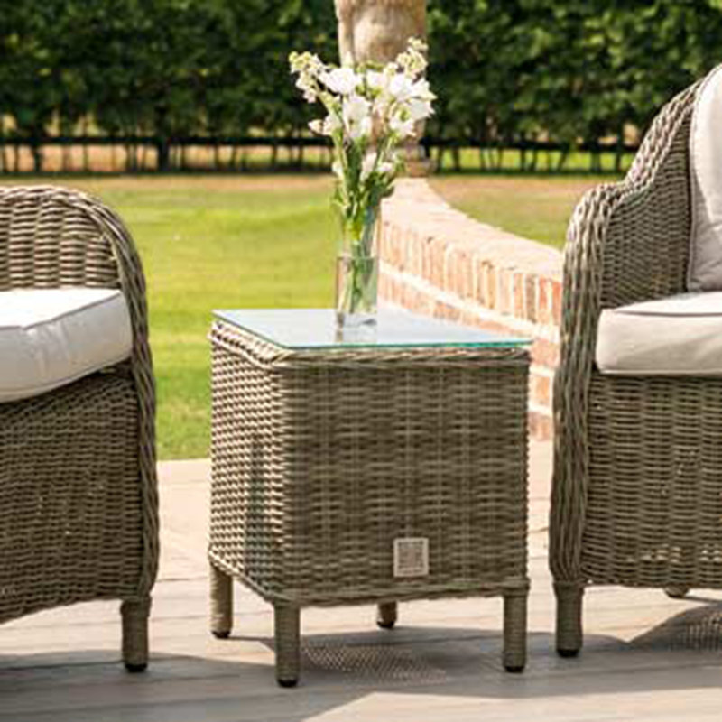 Outdoor Salinas All Weather Wicker 2 - Person Seating Group with Cushions