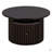 Round Coffee Table With A Drawer, Vertical Slat Base-243711471
