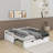 Wooden Daybed With Trundle,Extending Daybed With Trundle-1383872474