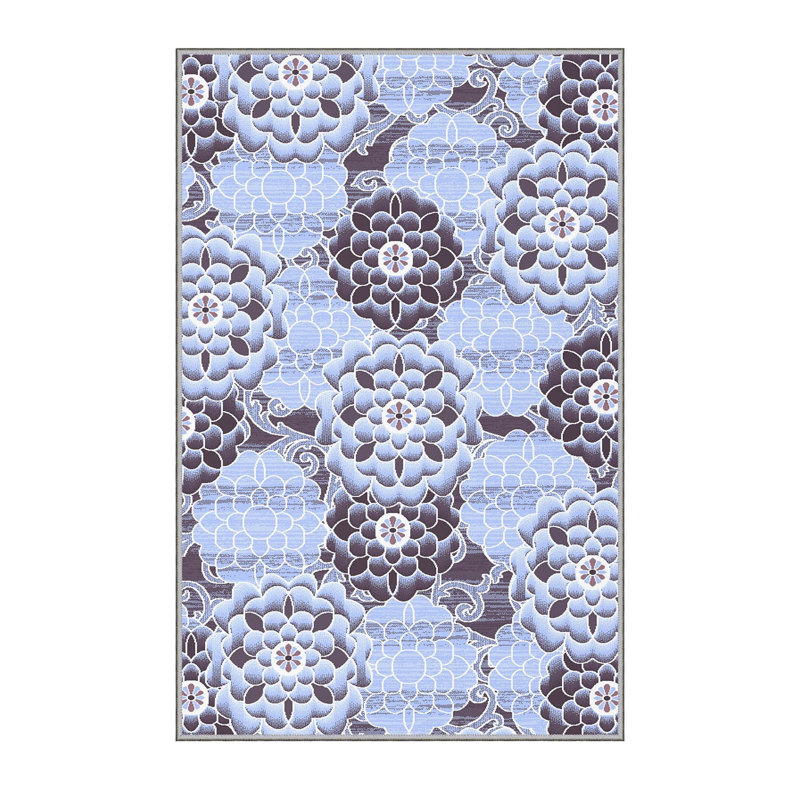 Antibacterial Hall Carpet, 3D Digital Printed, 3.3 x 4.9 ft | 100% Polyester, 0.3 in Pile Height, Non-Slip Underside, Machine Washable, Durable & Easy Care | Perfect for Living Room, Entryway & Home Décor