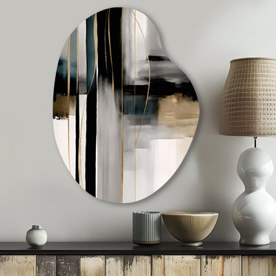 Bolsover - Abstract Geometric Pear Shape Assymterical Metal Wall Art