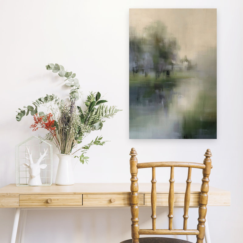«Dreamy Morning», art mural contemporain abstrait