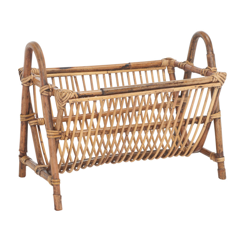 Hadlock Solid Wood Free Standing Magazine Rack