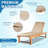2ps 3-inch Thick Outdoor Lounge Chair Cushion-waterproof And Colorfast, Suitable For Most 72-inch Pool Balcony Chairs.-498940370-498940374