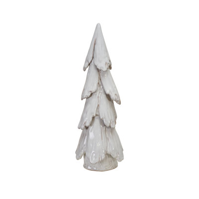 Large Handmade Stoneware Tree in Reactive Glaze