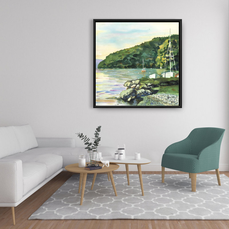 Sail Sail Day - Coastal Livingroom, décoration sur toile encadrée