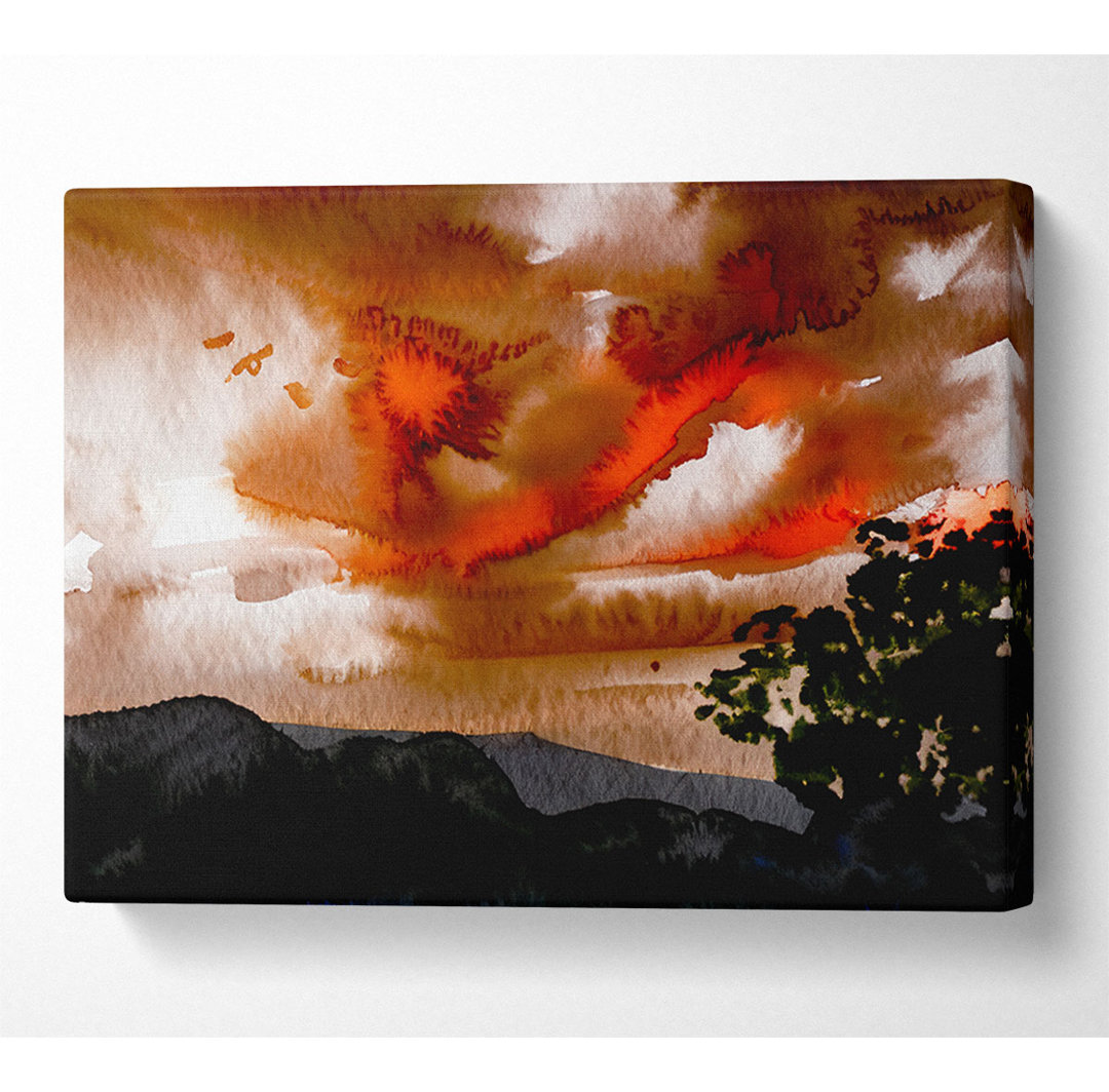 Lava Sky Mountains - Kunstdrucke auf Leinwand