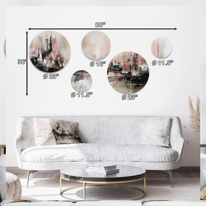 Abstract Wall Decor on Metal