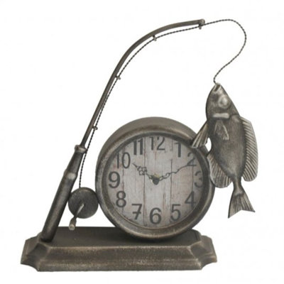 Analog Metal Mechanical Tabletop Clock in